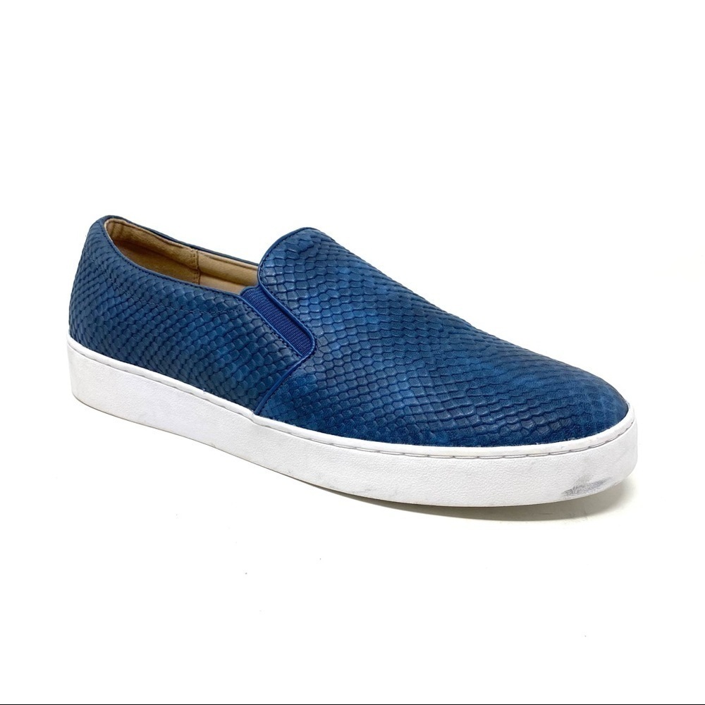Vionic Splendid MIDI SNAKE SLIP-ON SNEAKER blue